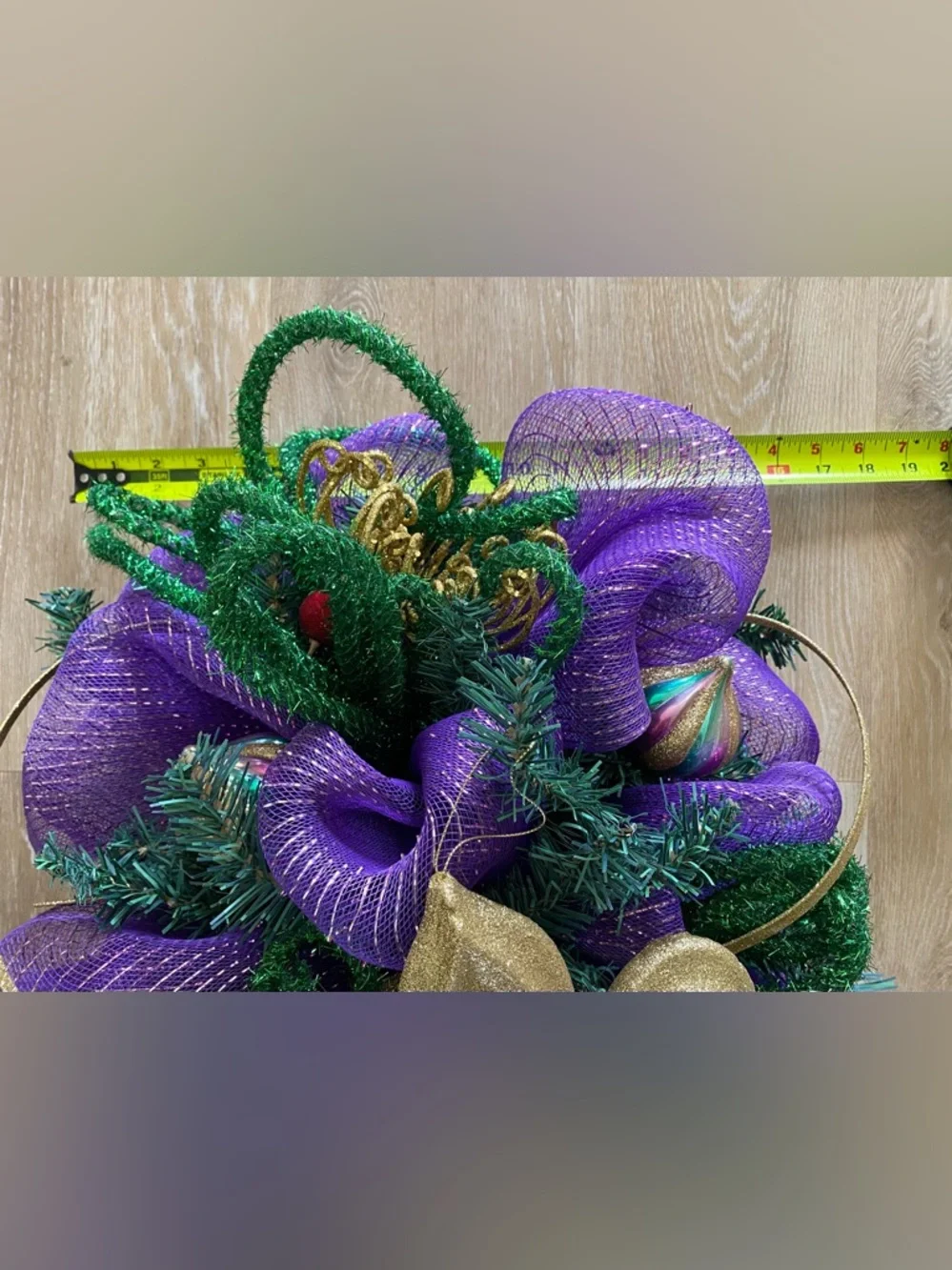 💜💚💛 Large Mardi Gras Decorative Swag 💜💚💛